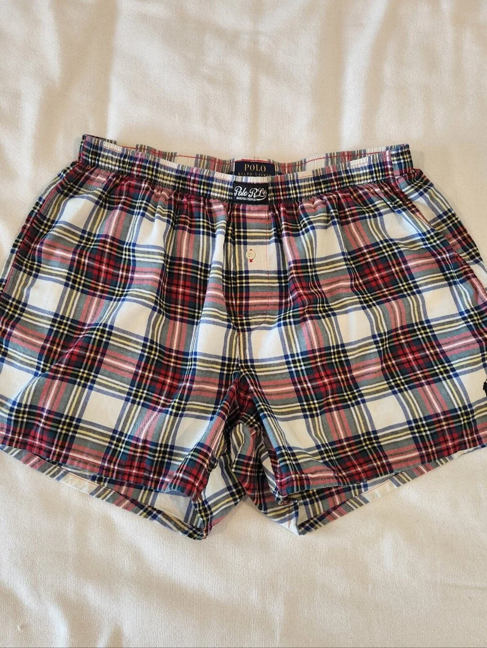 POLO RALPH LAUREN XL Flannel Plaid Boxer Shorts
